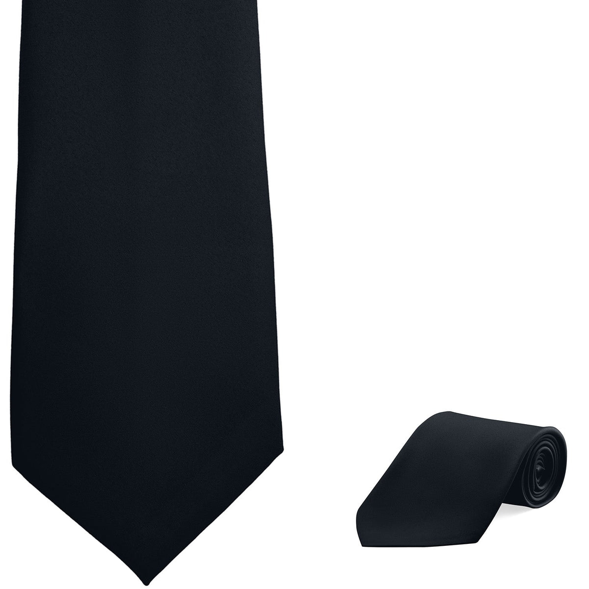 Satin Straight Tie - Four-in-Hand