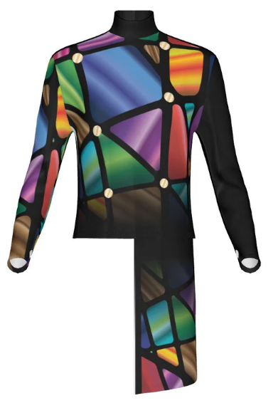 Plus Top w/ Drape