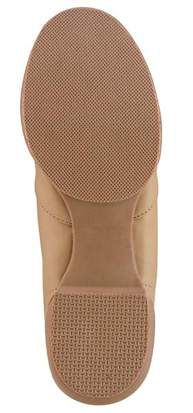 Sole view of tan Starlite 2 boot showing non‑marking rubber split‑sole with reinforced heel and toe, designed for indoor and outdoor use.