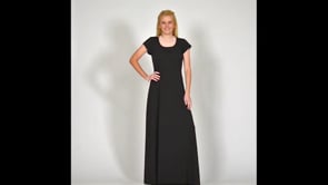 Angelina Classic Short Sleeve Scoop Neck Dress | Style #115 | FAST SHIP