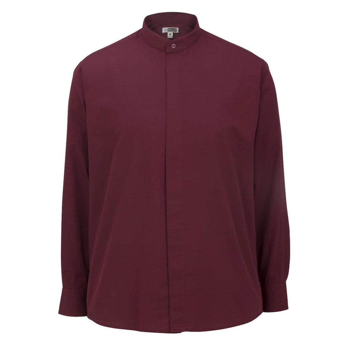 Banded Collar Broadcloth Shirt