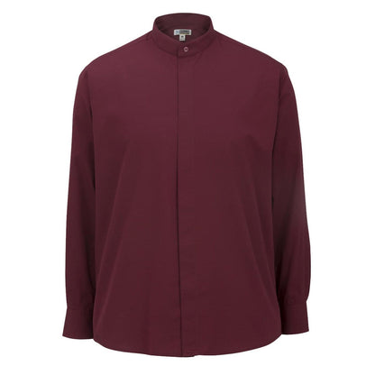 Banded Collar Broadcloth Shirt