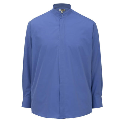 Banded Collar Broadcloth Shirt