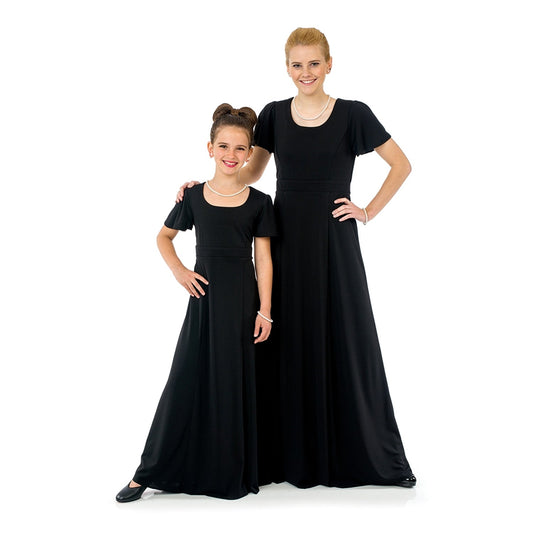 Christina Dress - Flutter Sleeve w/Scoop Neckline (Adult & Youth)