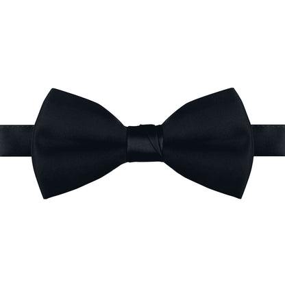 Polyester Satin Bow Tie - Banded or Clip-On - 26 Colors