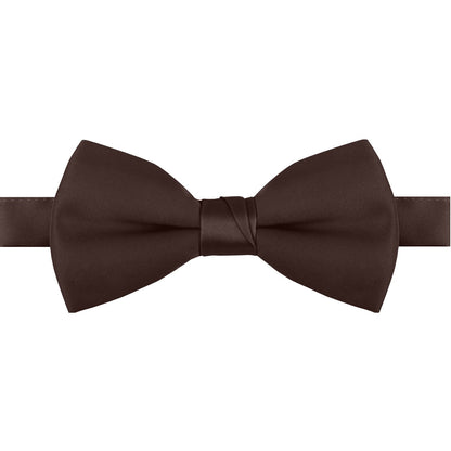 Polyester Satin Bow Tie - Banded or Clip-On - 26 Colors