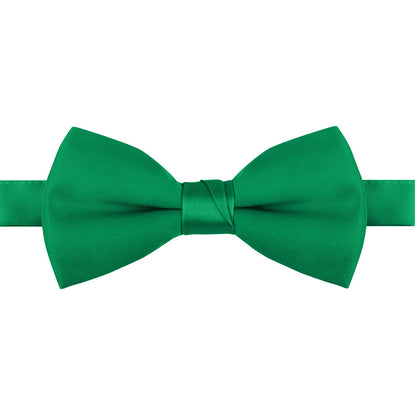 Polyester Satin Bow Tie - Banded or Clip-On - 26 Colors