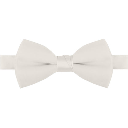 Polyester Satin Bow Tie - Banded or Clip-On - 26 Colors