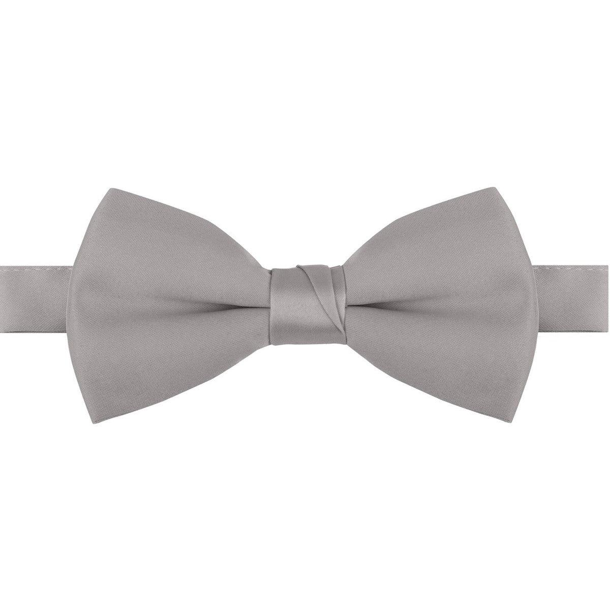 Polyester Satin Bow Tie - Banded or Clip-On - 26 Colors