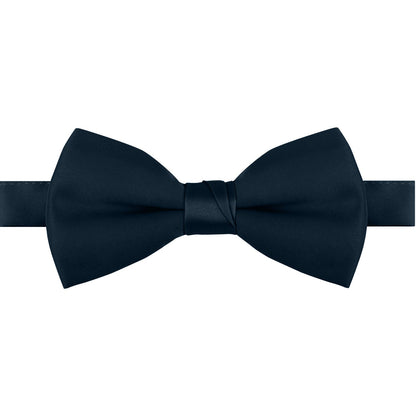 Polyester Satin Bow Tie - Banded or Clip-On - 26 Colors