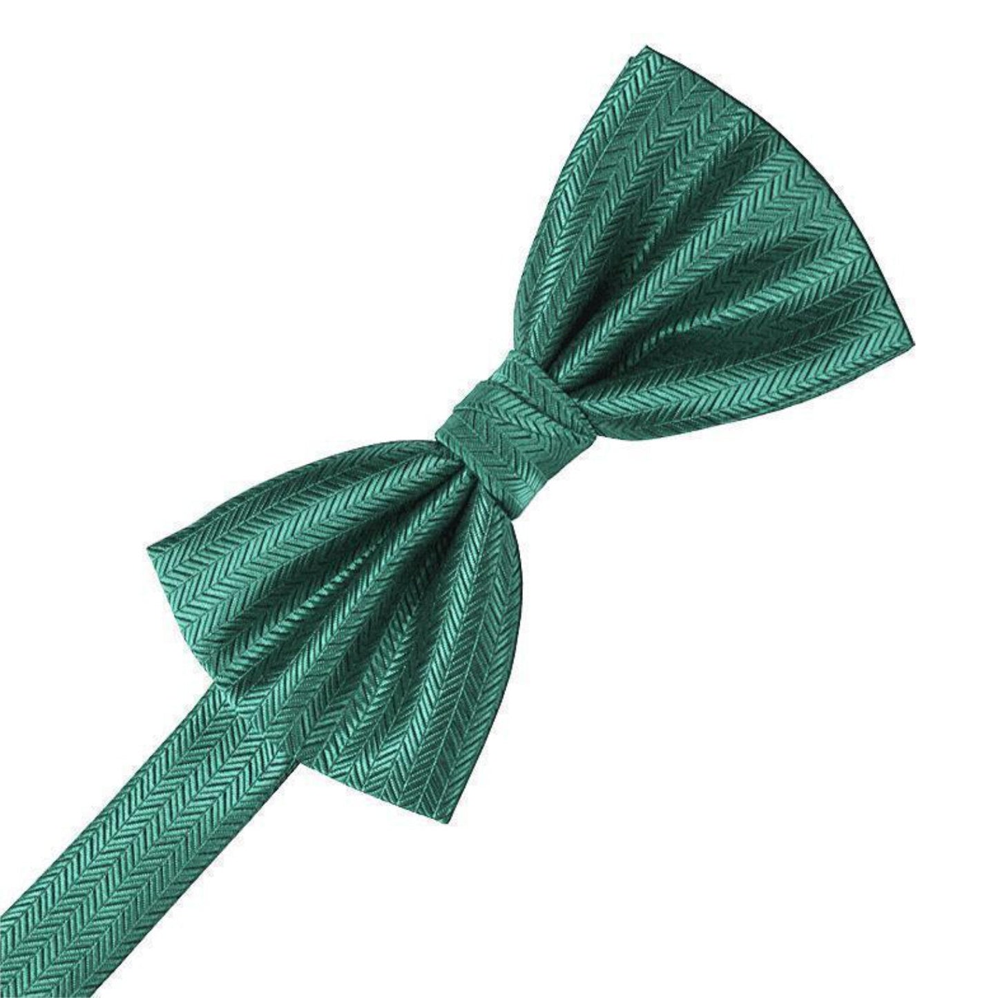 Herringbone Pre-Tied Bow Tie