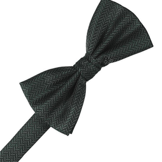 Herringbone Pre-Tied Bow Tie