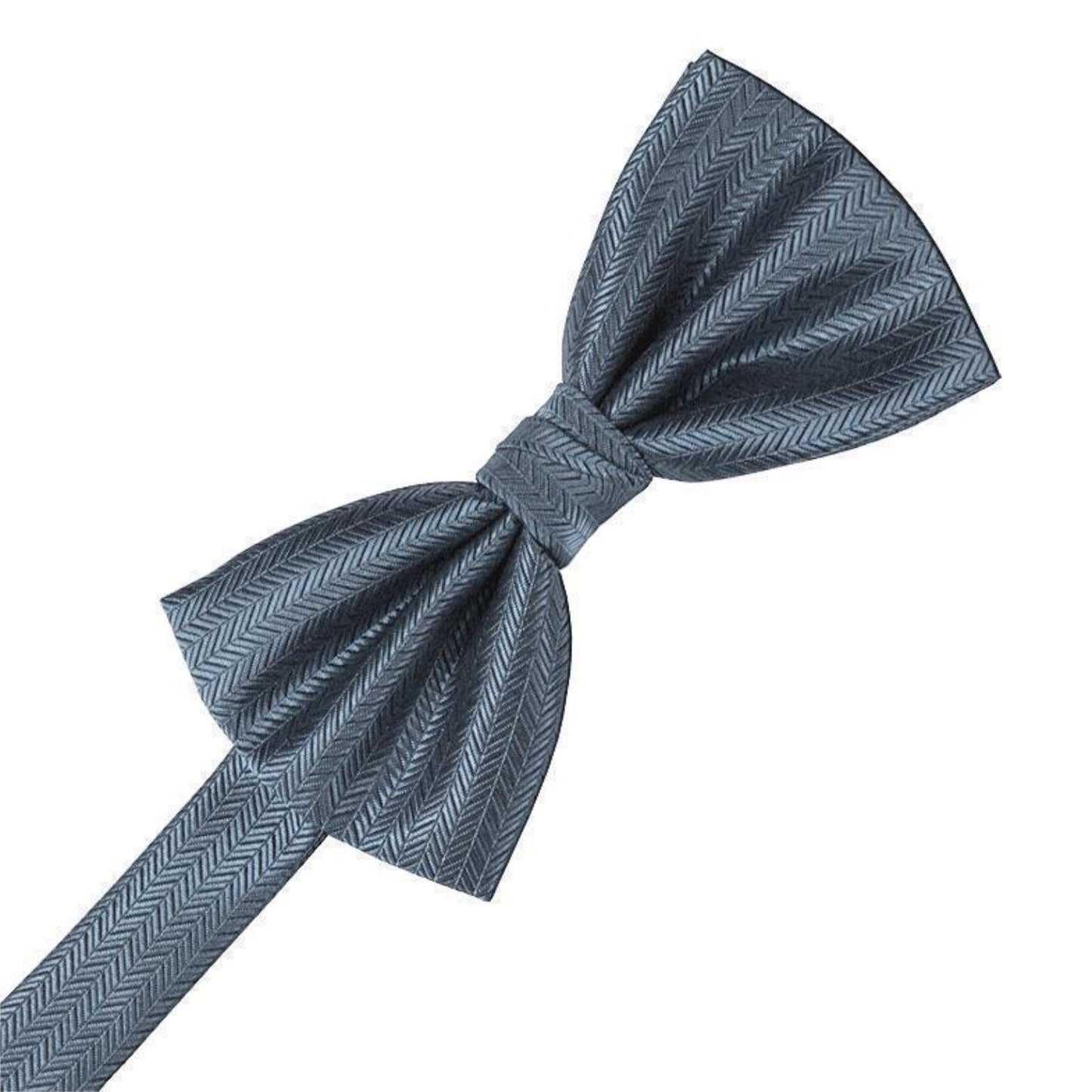 Herringbone Pre-Tied Bow Tie