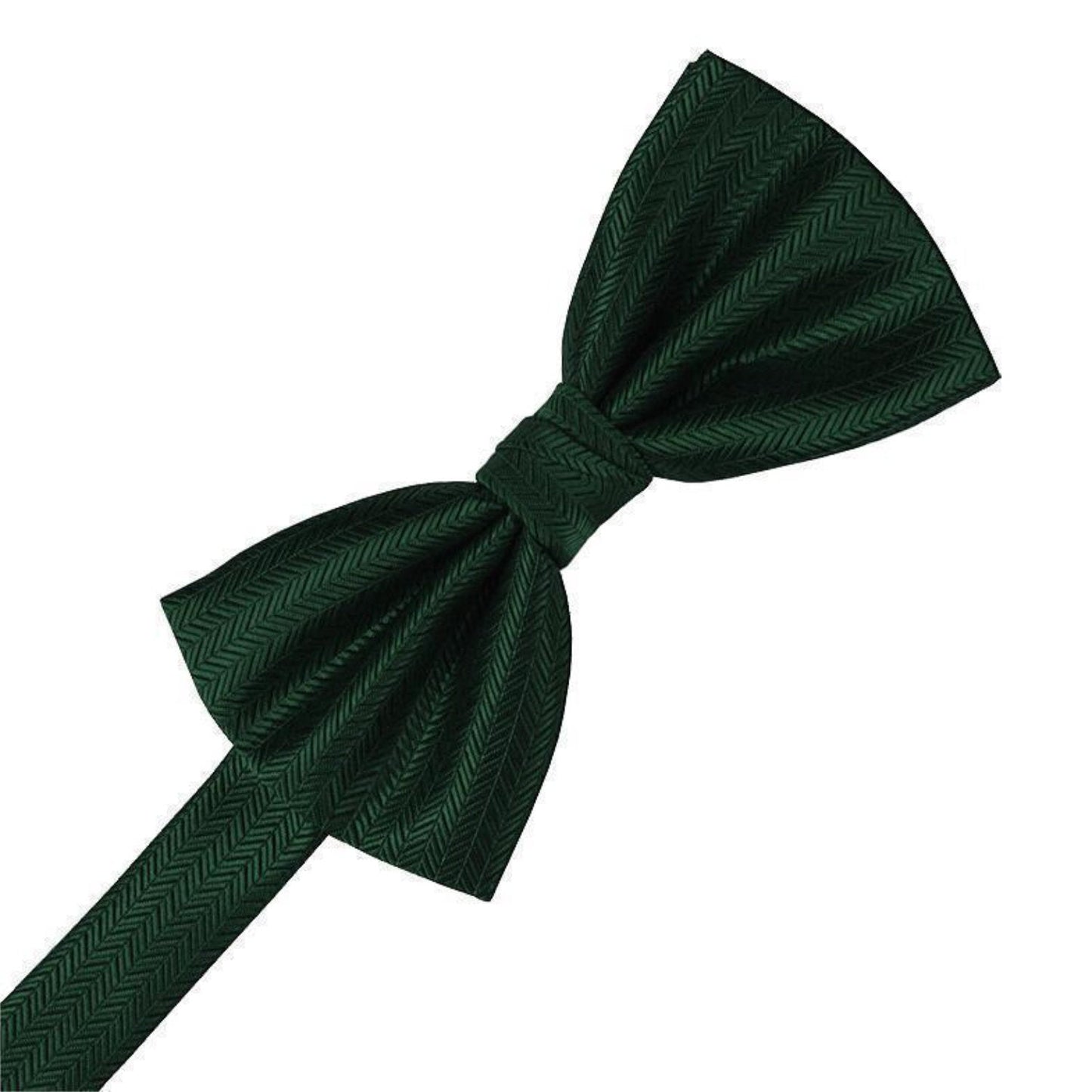 Herringbone Pre-Tied Bow Tie