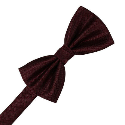 Herringbone Pre-Tied Bow Tie