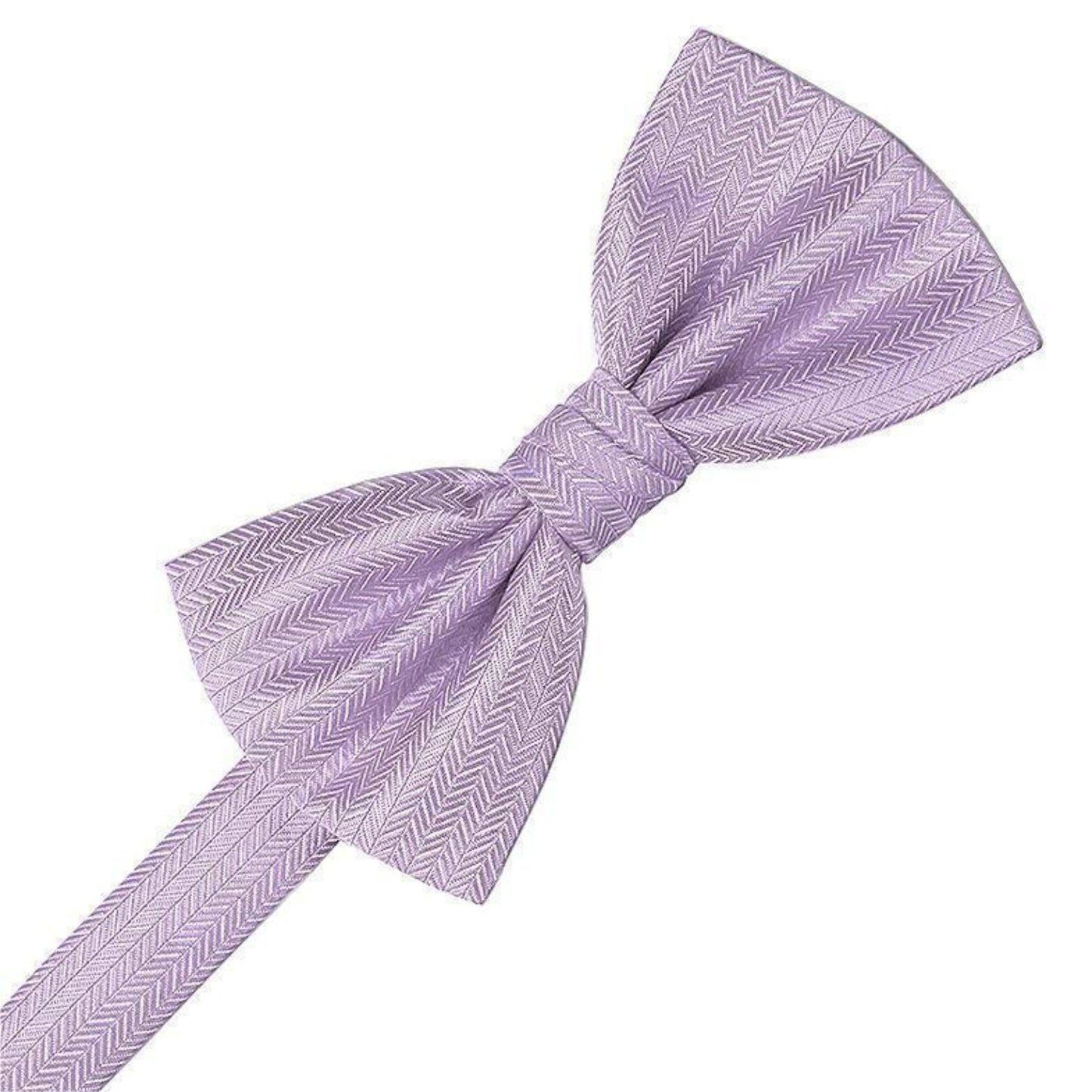 Herringbone Pre-Tied Bow Tie