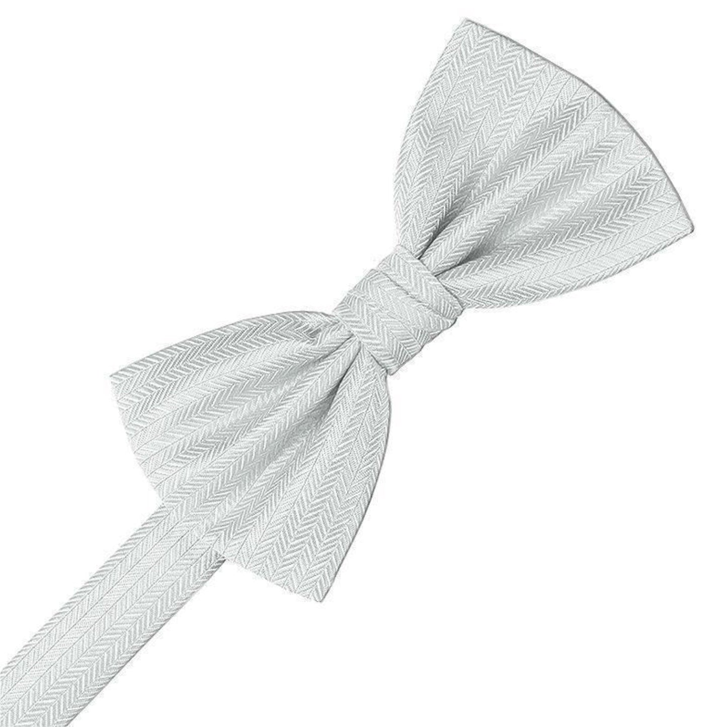 Herringbone Pre-Tied Bow Tie