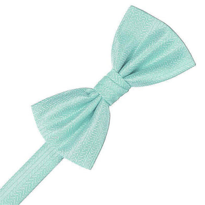 Herringbone Pre-Tied Bow Tie