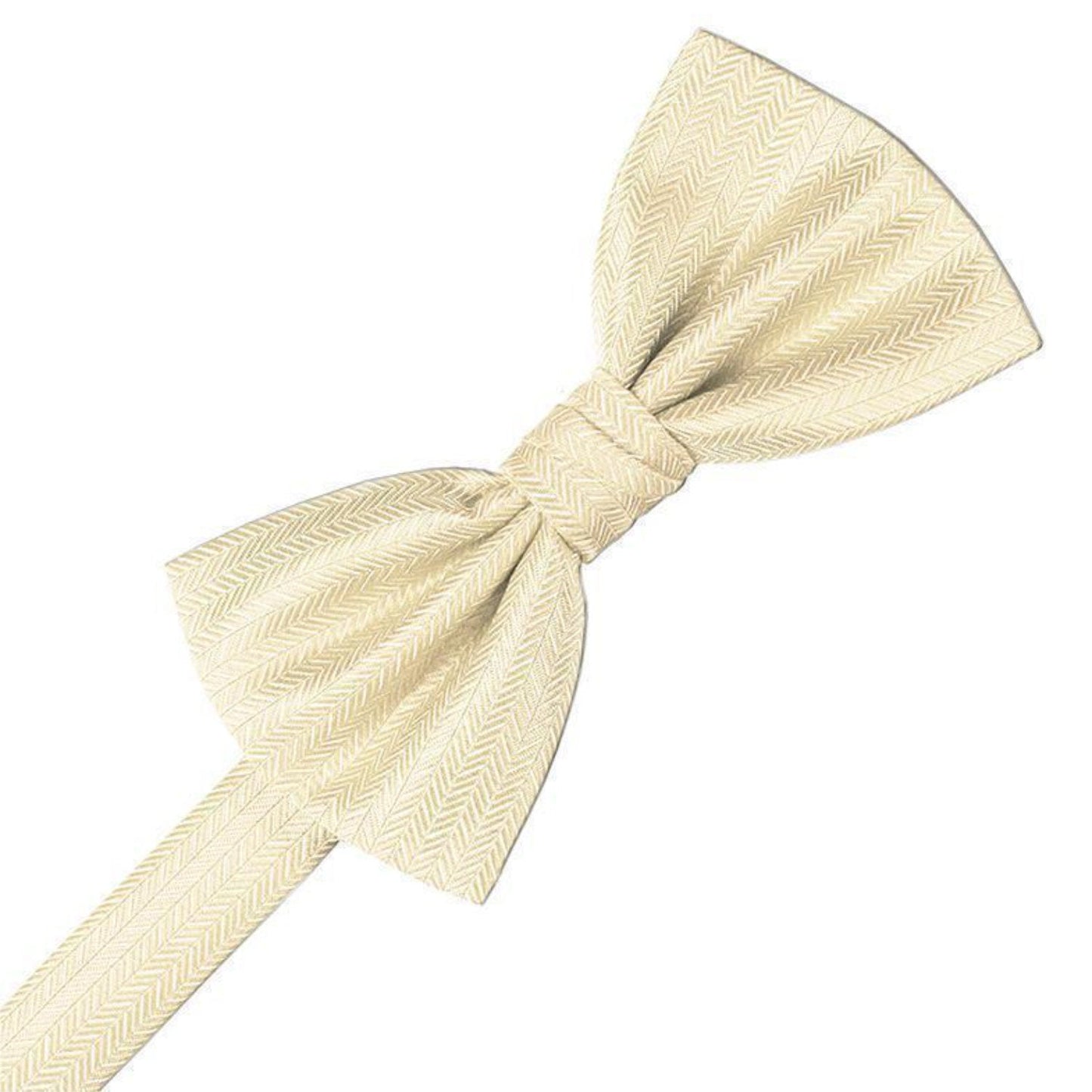 Herringbone Pre-Tied Bow Tie