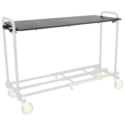 Single carpeted panel measuring approximately 39″ × 16″, designed to clip into R6 cart uprights—providing quick, sturdy surface for laptops or sheet music