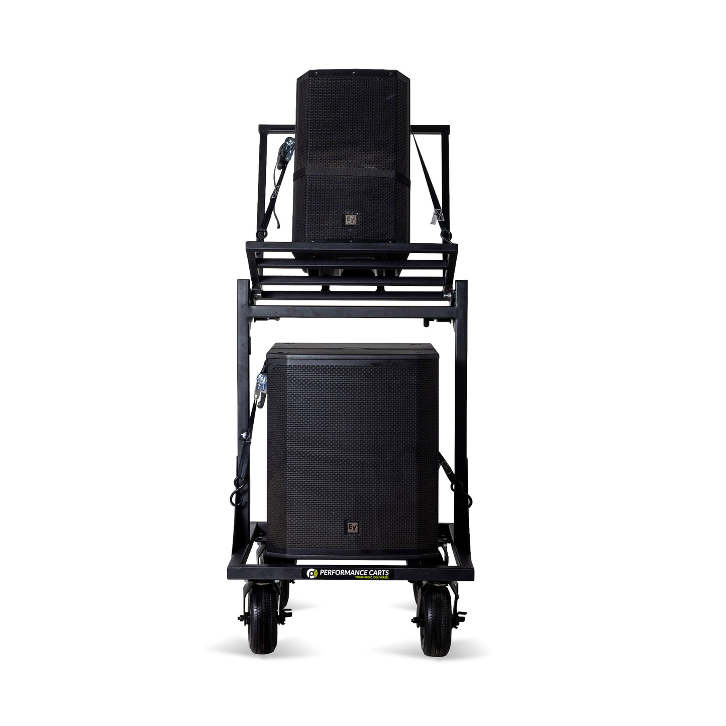 Adjustable Stacked Speaker Cart