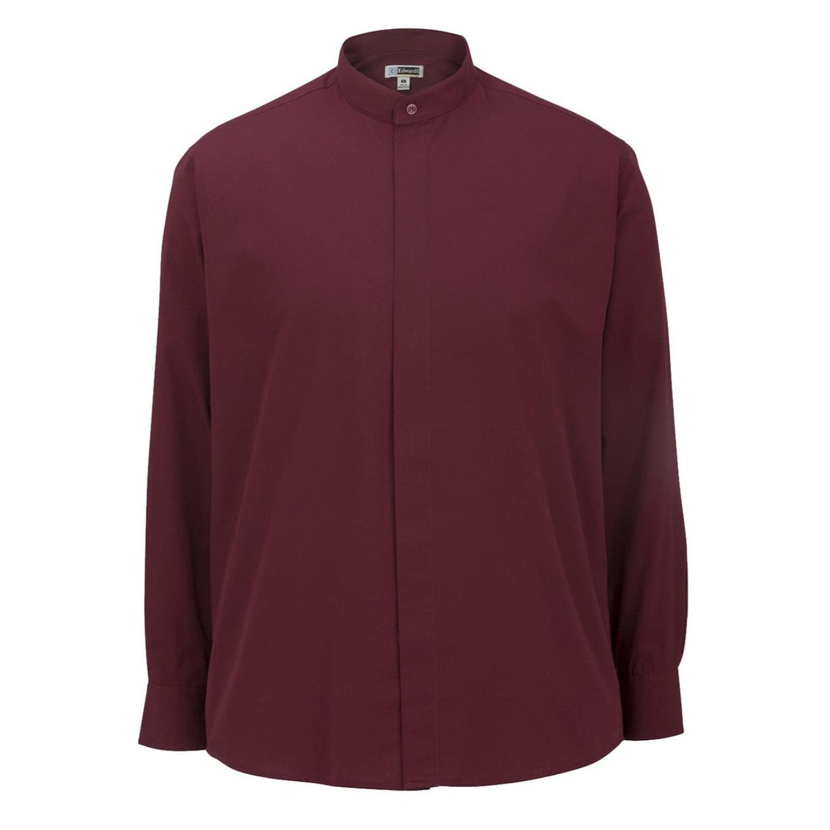 Banded Collar Broadcloth Shirt