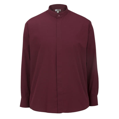 Banded Collar Broadcloth Shirt