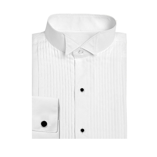 Ladies Wingtip Pleated Tuxedo Shirt