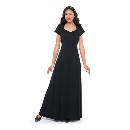 Melissa Dress - Heart Shaped Neckline Short Sleeve (Adult & Youth)