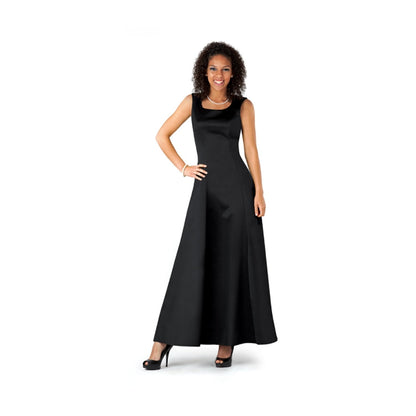 Penelope Dress - Sleeveless Satin Scoop Neckline (Adult & Youth)