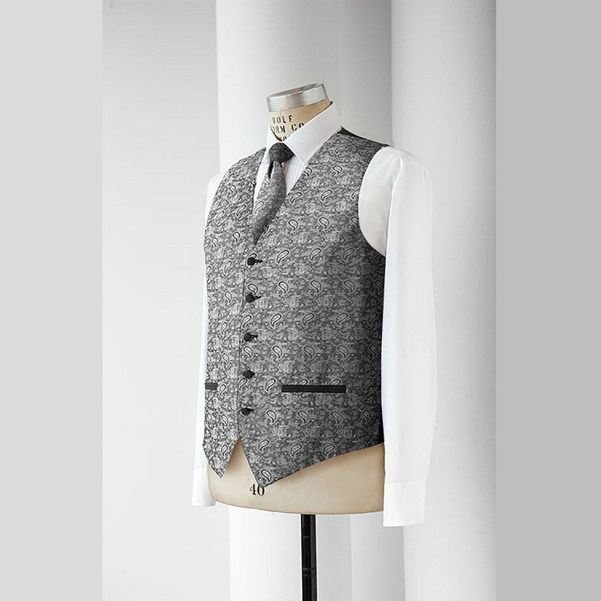Ladies Paisley Full Back Vest - More Colors