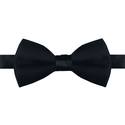 Polyester Satin Bow Tie - Banded or Clip-On - 26 Colors