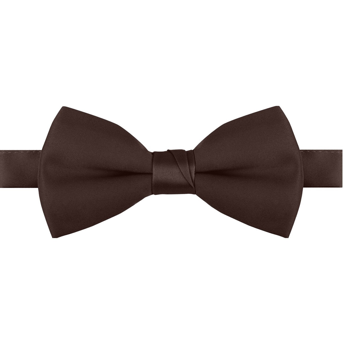 Polyester Satin Bow Tie - Banded or Clip-On - 26 Colors