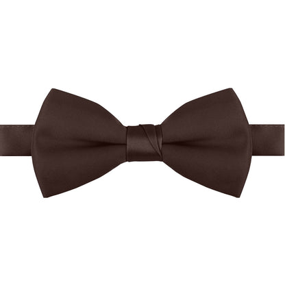 Polyester Satin Bow Tie - Banded or Clip-On - 26 Colors