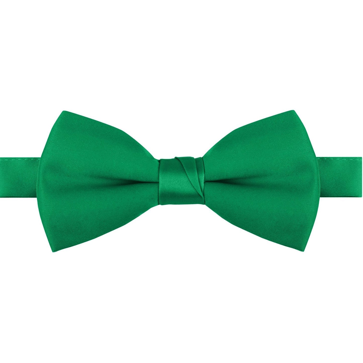 Polyester Satin Bow Tie - Banded or Clip-On - 26 Colors