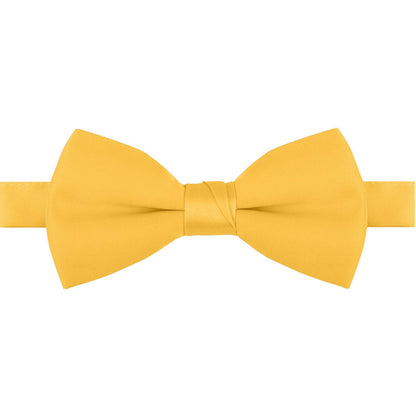 Polyester Satin Bow Tie - Banded or Clip-On - 26 Colors