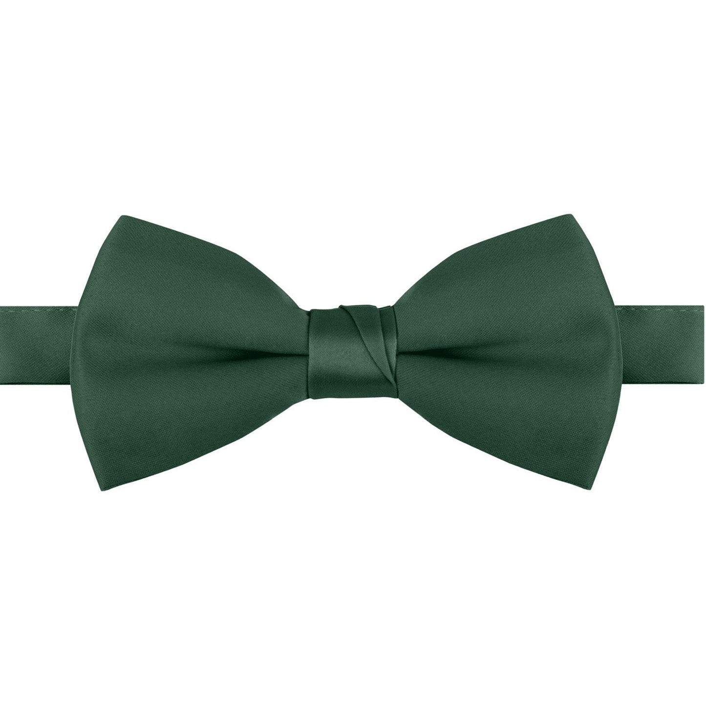 Polyester Satin Bow Tie - Banded or Clip-On - 26 Colors