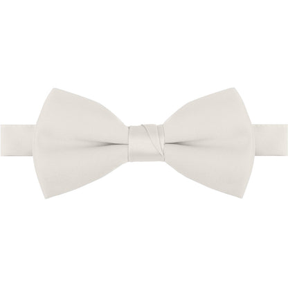 Polyester Satin Bow Tie - Banded or Clip-On - 26 Colors