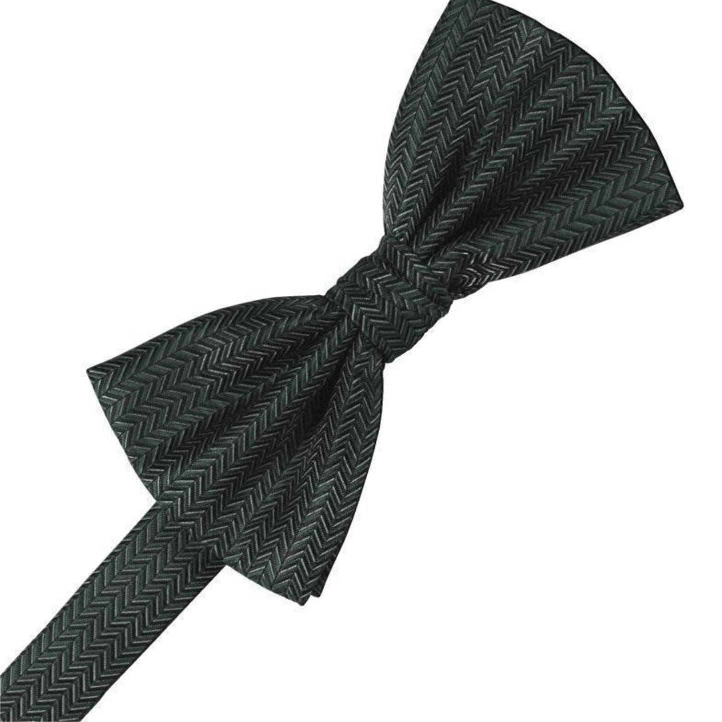 Herringbone Pre-Tied Bow Tie