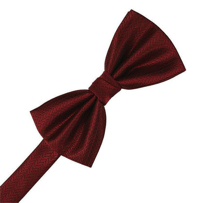 Herringbone Pre-Tied Bow Tie
