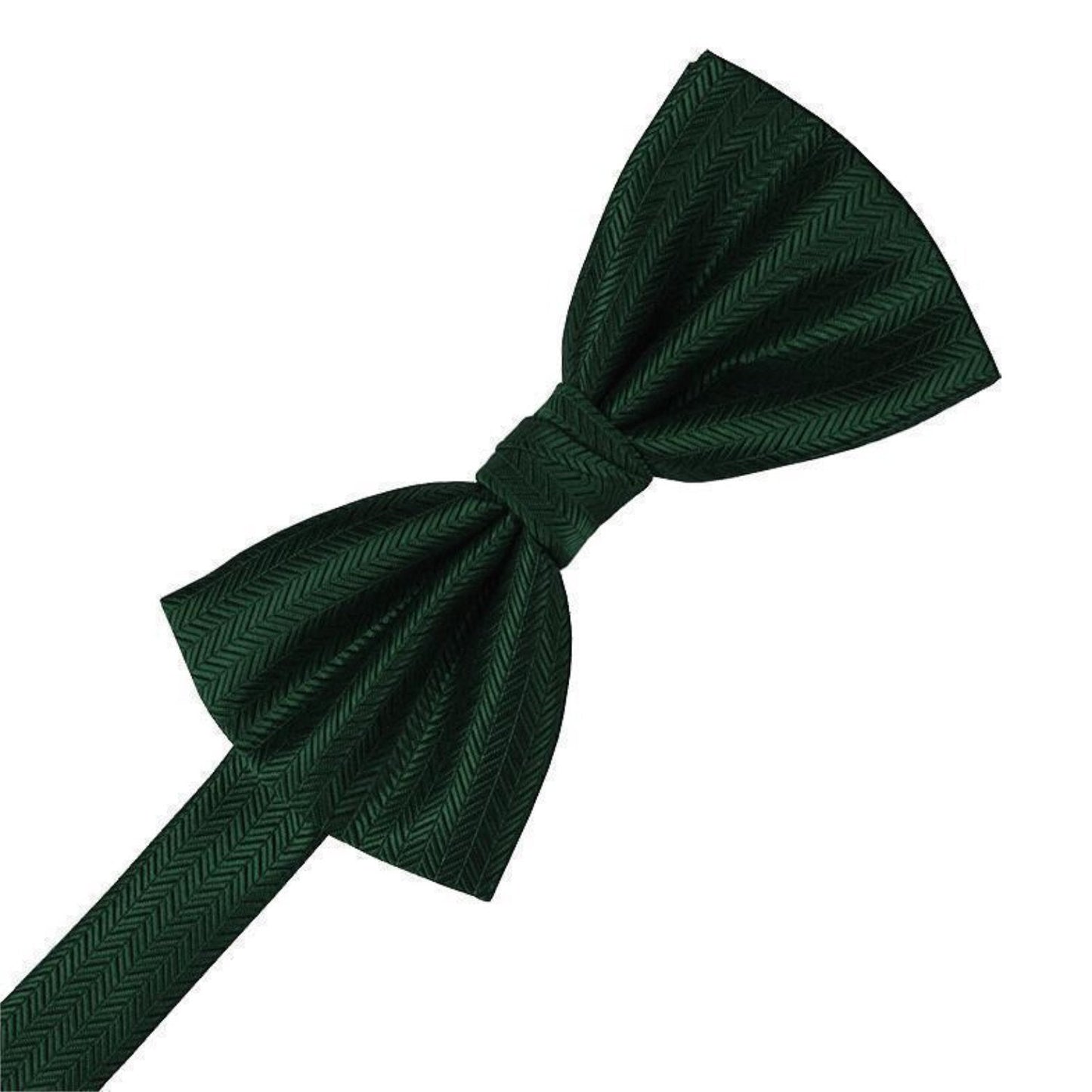 Herringbone Pre-Tied Bow Tie