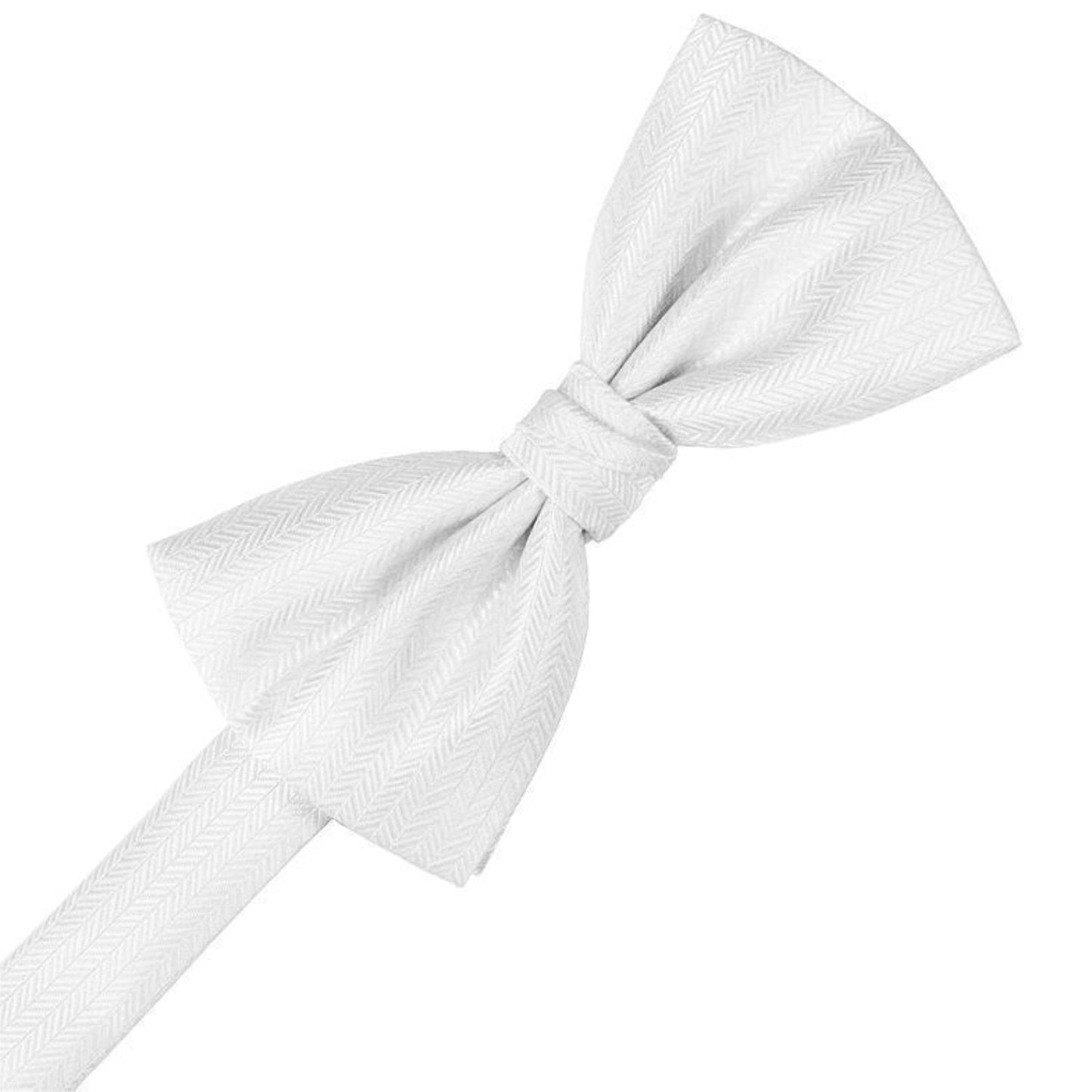 Herringbone Pre-Tied Bow Tie