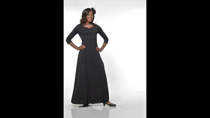 Charlotte Heart Shaped Neck Floor Length Dress | Style #128 | FAST SHIP!